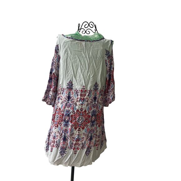 FIG & FLOWER ANTHROPOLOGIE TUNIC BLOUSE COLD SHOULDER SZ S BOHO COTTAGE CORE - Picture 12 of 16